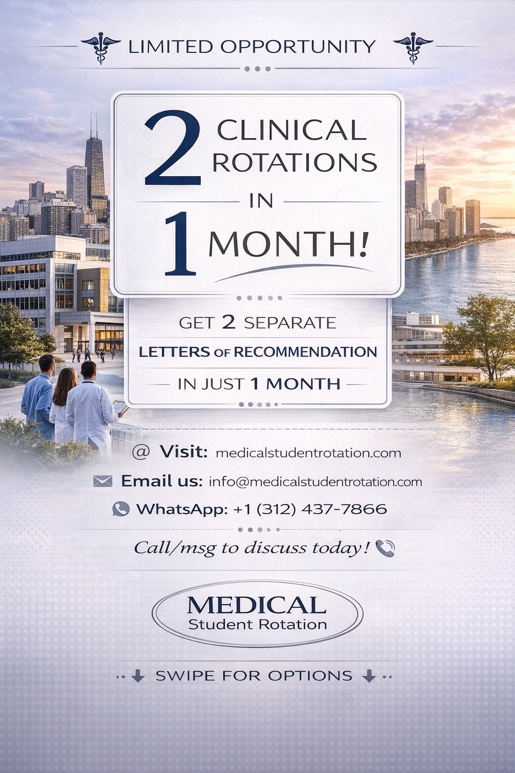 2 Clinical Rotations in 1 Month – Medical Student Rotation